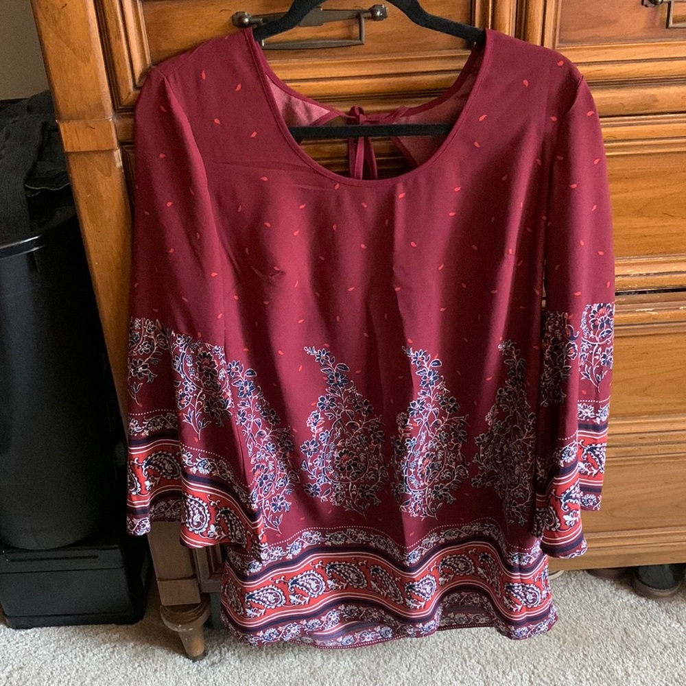 Maroon dress